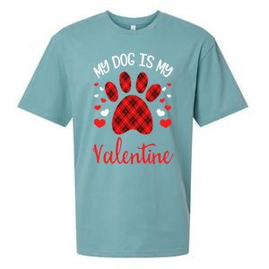 My Dog Is My Valentines Dog Lover Valentines Day Gift Sueded Cloud Jersey T-Shirt