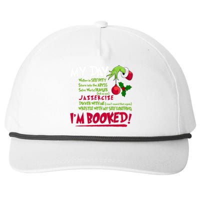 My Day Im Booked Funny Christmas Holiday Snapback Five-Panel Rope Hat