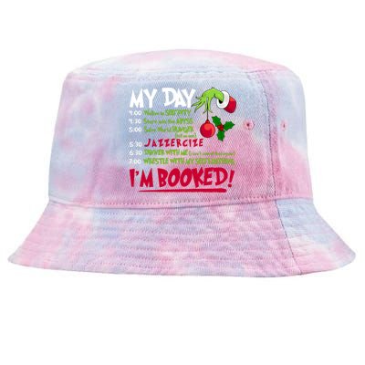 My Day Im Booked Funny Christmas Holiday Tie-Dyed Bucket Hat