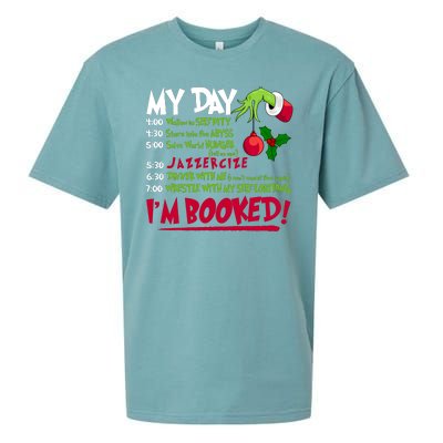 My Day Im Booked Funny Christmas Holiday Sueded Cloud Jersey T-Shirt