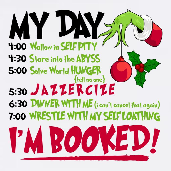 My Day Im Booked Funny Christmas Holiday Cool Comfort Performance Bucket Hat