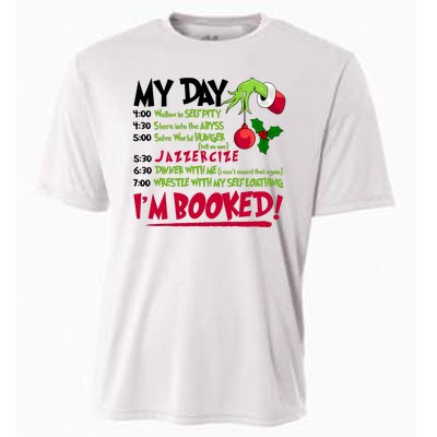 My Day Im Booked Funny Christmas Holiday Cooling Performance Crew T-Shirt