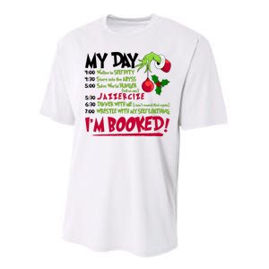 My Day Im Booked Funny Christmas Holiday Performance Sprint T-Shirt