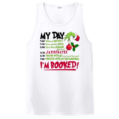 My Day Im Booked Funny Christmas Holiday PosiCharge Competitor Tank