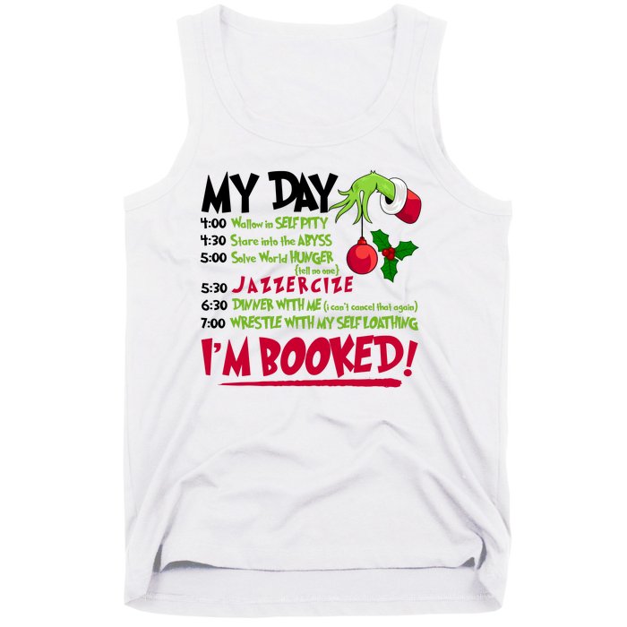 My Day Im Booked Funny Christmas Holiday Tank Top