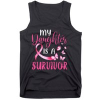 My Daughter Is A Survivor Breast Cancer Awareness Butterfly Tank Top