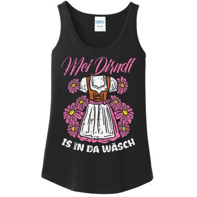 Mei Dirndl In Da Wasch Oktoberfest Funny German Ladies Essential Tank