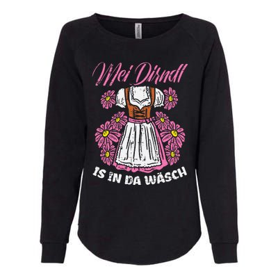 Mei Dirndl In Da Wasch Oktoberfest Funny German Womens California Wash Sweatshirt