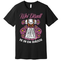 Mei Dirndl In Da Wasch Oktoberfest Funny German Premium T-Shirt