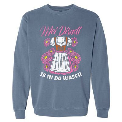 Mei Dirndl In Da Wasch Oktoberfest Funny German Garment-Dyed Sweatshirt