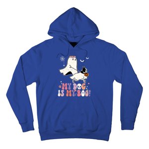 My Dog Is My Boo Boston Terrier Pumpkin Ghost Halloween Meaningful Gift Hoodie