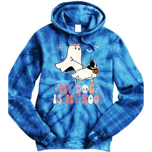 My Dog Is My Boo Boston Terrier Pumpkin Ghost Halloween Meaningful Gift Tie Dye Hoodie