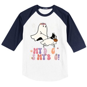 My Dog Is My Boo Boston Terrier Pumpkin Ghost Halloween Meaningful Gift Baseball Sleeve Shirt