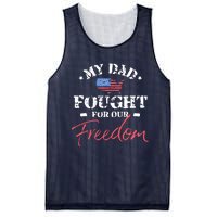 My Dad Is A Veteran Mesh Reversible Basketball Jersey Tank