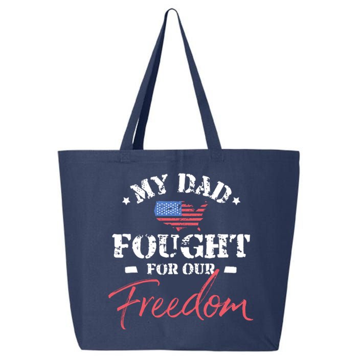 My Dad Is A Veteran 25L Jumbo Tote