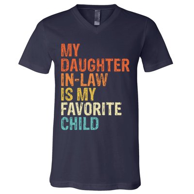 My Daughter In Law Is My Favorite Child Vintage V-Neck T-Shirt