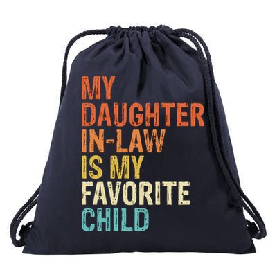 My Daughter In Law Is My Favorite Child Vintage Drawstring Bag