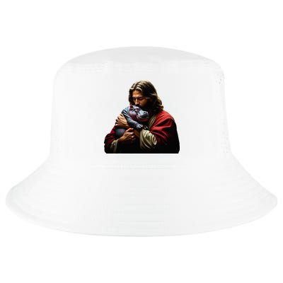 Moo Deng Jesus Christ Baby Hippo Animal Cool Comfort Performance Bucket Hat