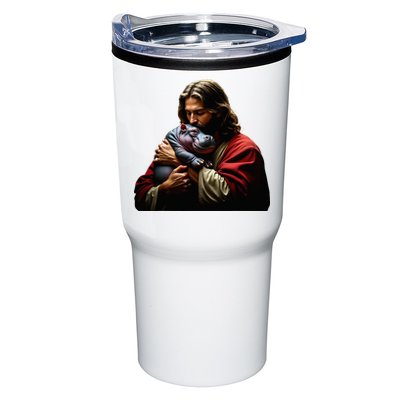 Moo Deng Jesus Christ Baby Hippo Animal Tumbler