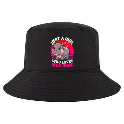Moo Deng Just A Girl Who Loves Moo Deng Cute Baby Hippo Cool Comfort Performance Bucket Hat