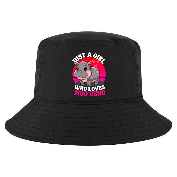 Moo Deng Just A Girl Who Loves Moo Deng Cute Baby Hippo Cool Comfort Performance Bucket Hat