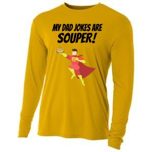 My Dad Jokes Are Souper! Hilariously Bad Gift Cooling Performance Long Sleeve Crew