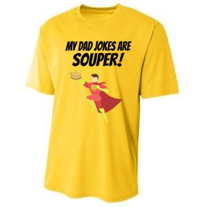 My Dad Jokes Are Souper! Hilariously Bad Gift Performance Sprint T-Shirt