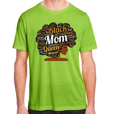 Mother’s Day Juneteenth Black Mom Queen Afro African Woman Adult ChromaSoft Performance T-Shirt