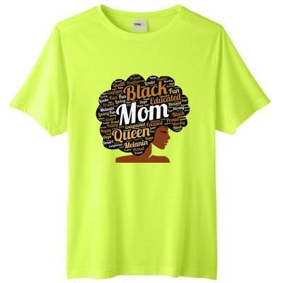 Mother’s Day Juneteenth Black Mom Queen Afro African Woman Tall Fusion ChromaSoft Performance T-Shirt