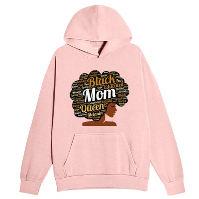 Mother’s Day Juneteenth Black Mom Queen Afro African Woman Urban Pullover Hoodie