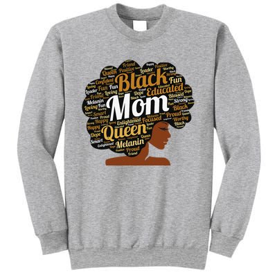 Mother’s Day Juneteenth Black Mom Queen Afro African Woman Sweatshirt