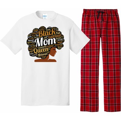 Mother’s Day Juneteenth Black Mom Queen Afro African Woman Pajama Set