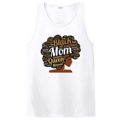 Mother’s Day Juneteenth Black Mom Queen Afro African Woman PosiCharge Competitor Tank