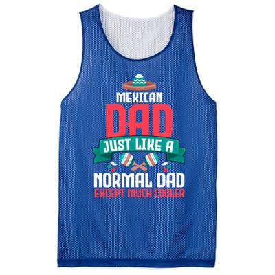 Mexican Dad Just Like A Normal Dad Except Much Cooler Gift Mesh Reversible Basketball Jersey Tank