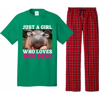 Moo Deng Just A Girl Who Loves Moo Deng Pajama Set