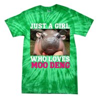 Moo Deng Just A Girl Who Loves Moo Deng Tie-Dye T-Shirt