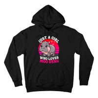 Moo Deng Just A Girl Who Loves Moo Deng Cute Baby Hippo Tall Hoodie