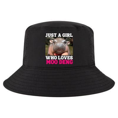 Moo Deng Just A Girl Who Loves Moo Deng Cute Baby Hippo Cool Comfort Performance Bucket Hat