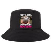 Moo Deng Just A Girl Who Loves Moo Deng Cute Baby Hippo Cool Comfort Performance Bucket Hat