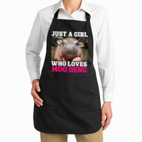 Moo Deng Just A Girl Who Loves Moo Deng Cute Baby Hippo Apron