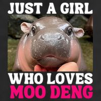 Moo Deng Just A Girl Who Loves Moo Deng Cute Baby Hippo 11oz C Handle Ceramic Mug