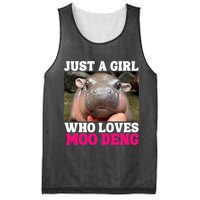 Moo Deng Just A Girl Who Loves Moo Deng Cute Baby Hippo Mesh Reversible Basketball Jersey Tank