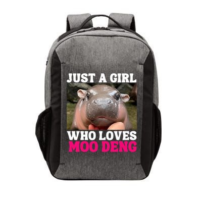 Moo Deng Just A Girl Who Loves Moo Deng Cute Baby Hippo Vector Backpack