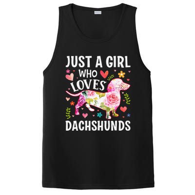 MotherS Day Just A Girl Who Loves Dachshunds PosiCharge Competitor Tank