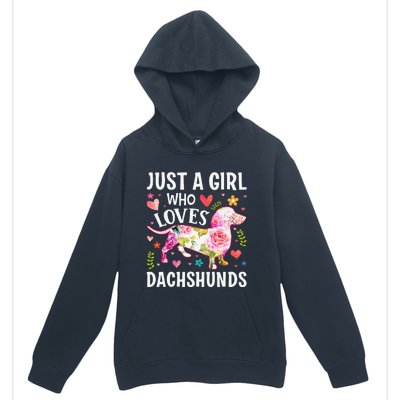 MotherS Day Just A Girl Who Loves Dachshunds Urban Pullover Hoodie