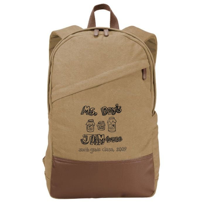Ms. DayS Jam Boree Sixth Grade Class 2009 New Girl Funny Cotton Canvas Backpack