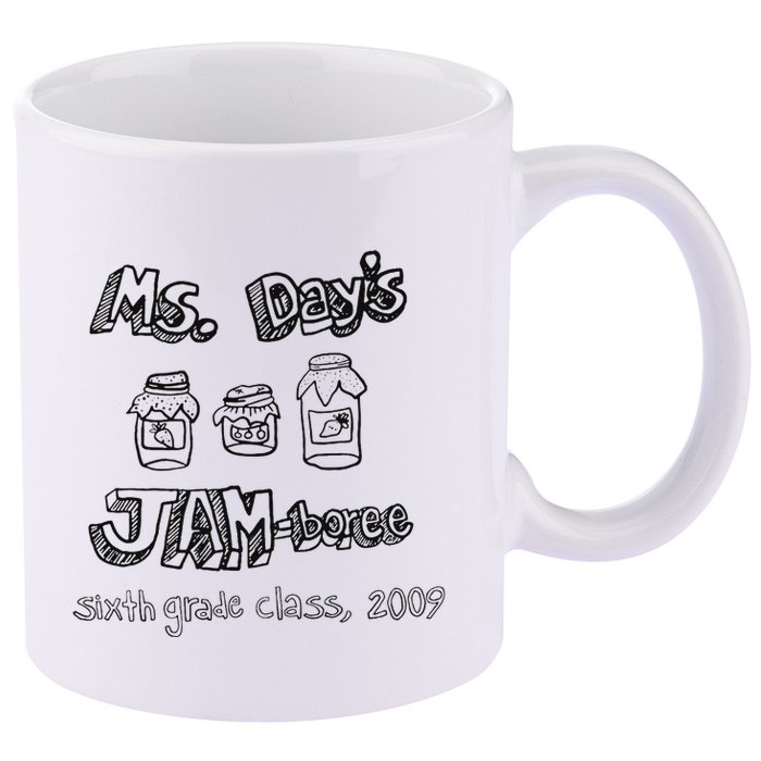 Ms. DayS Jam Boree Sixth Grade Class 2009 New Girl Funny 11oz C Handle Ceramic Mug