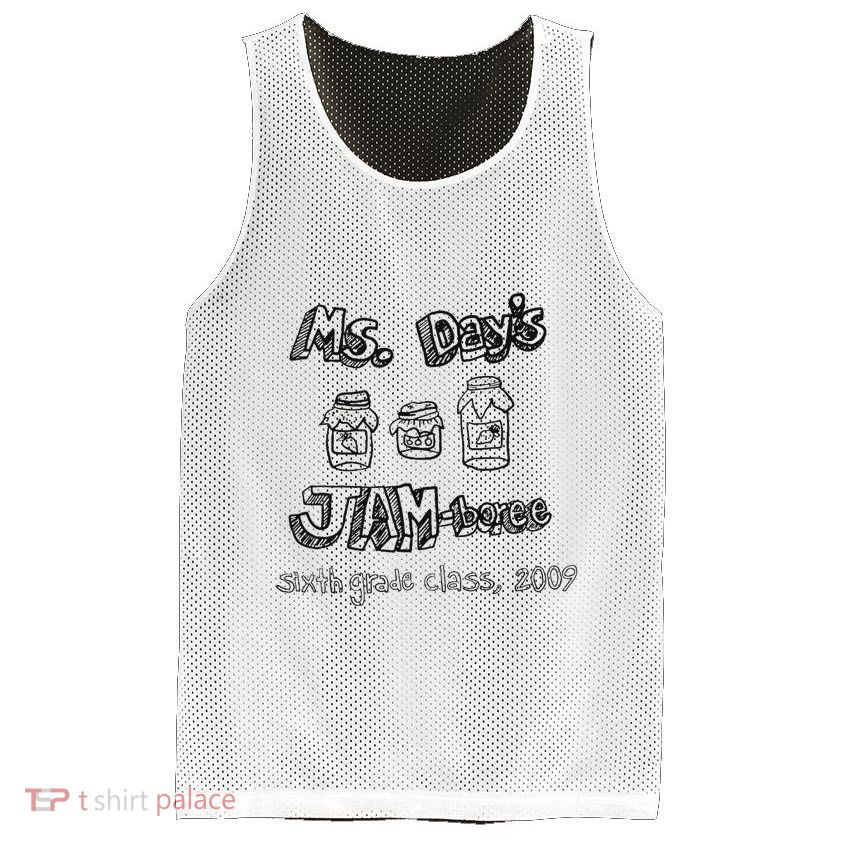 Ms. DayS Jam Boree Sixth Grade Class 2009 New Girl Funny Mesh Reversible Basketball Jersey Tank