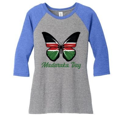 Madaraka Day Kenya Family Funny Gift Gift Women's Tri-Blend 3/4-Sleeve Raglan Shirt