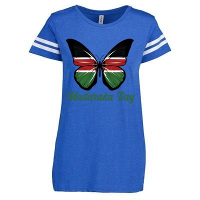 Madaraka Day Kenya Family Funny Gift Gift Enza Ladies Jersey Football T-Shirt